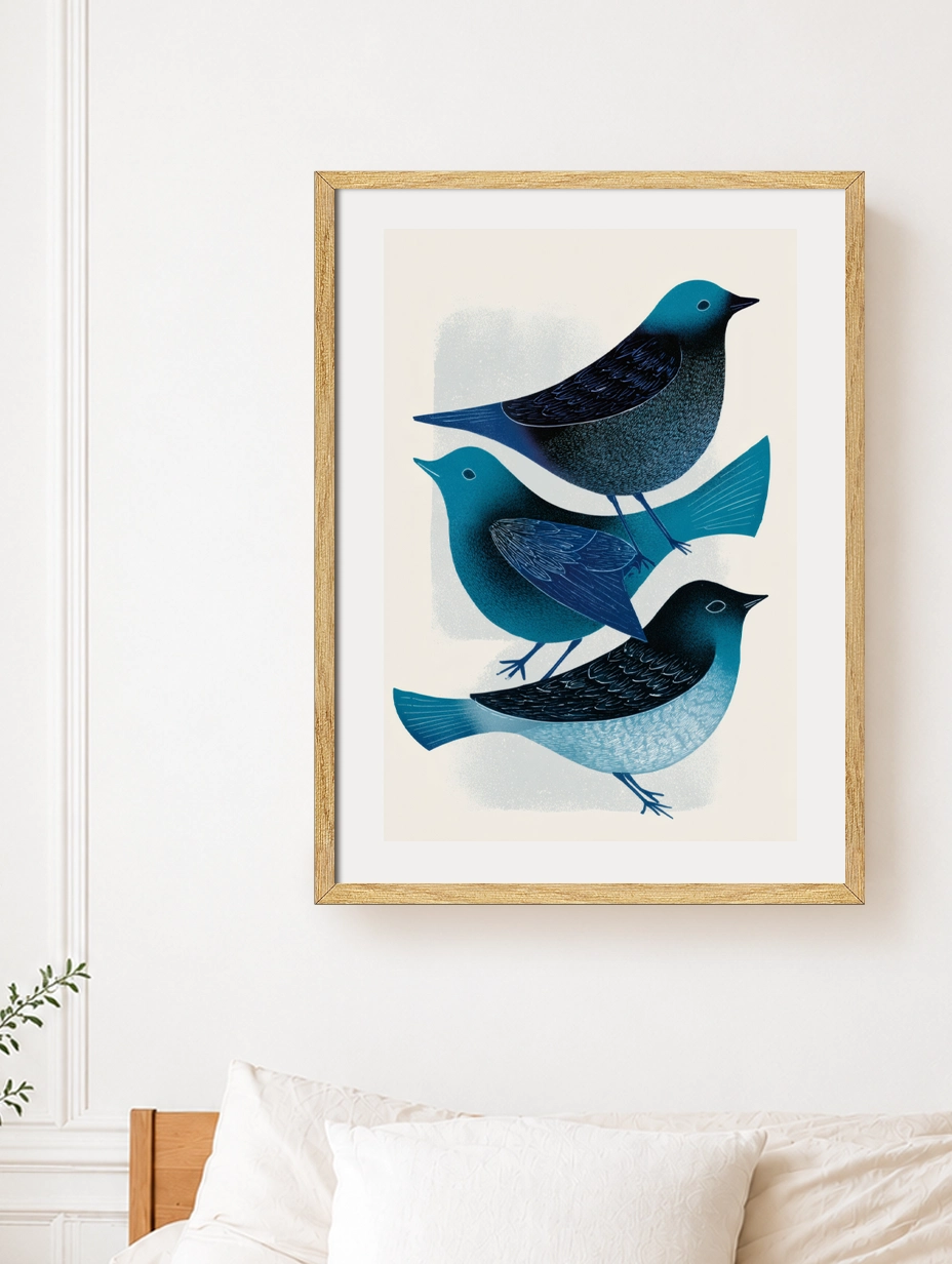 Three Little Blue